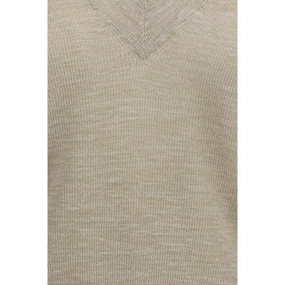Brunello Cucinelli Beige Linen Sweatshirt