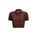 Brunello Cucinelli Bordeaux Linen Pattern Shirt