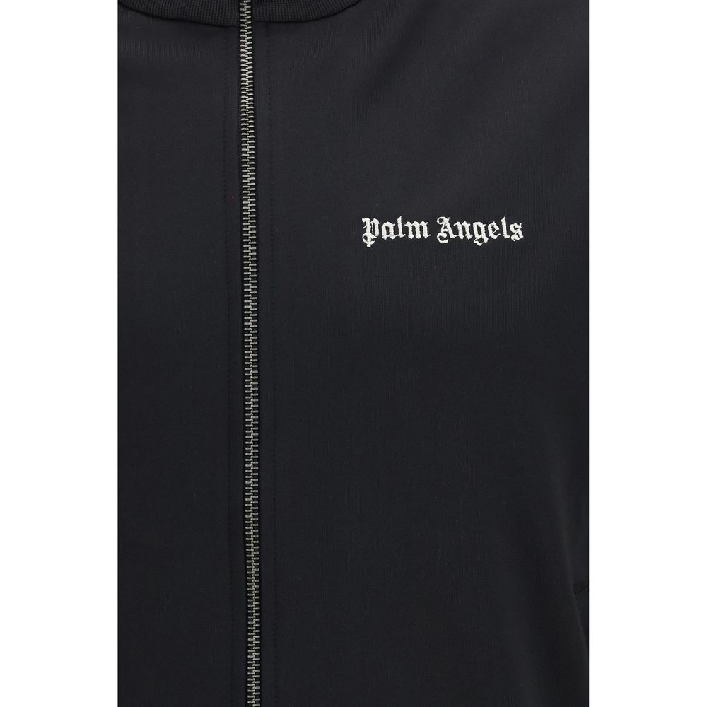 Palm Angels Black Polyester Shell Jacket