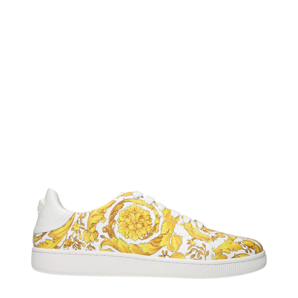 Versace White Leather Sneakers