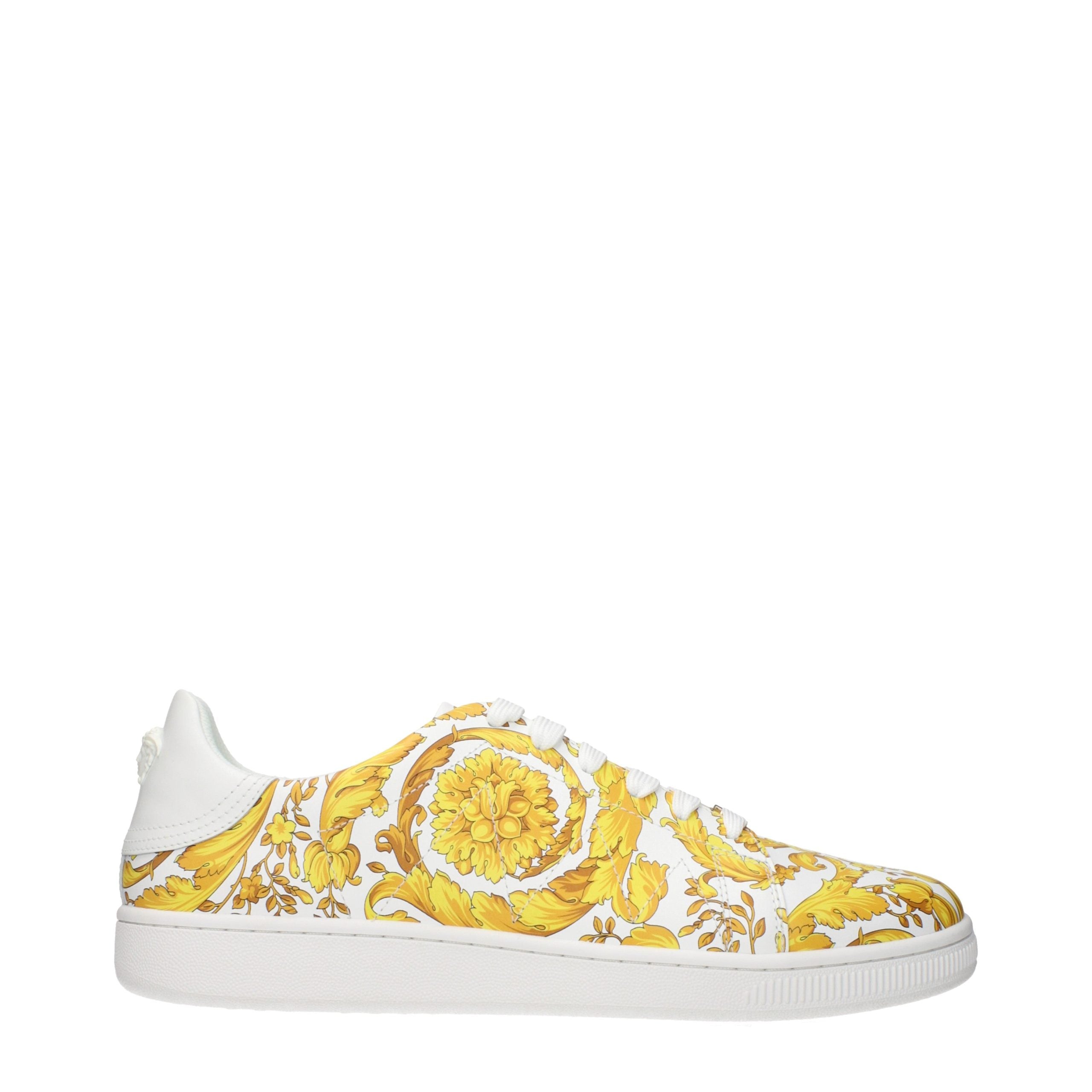Versace White Leather Sneakers
