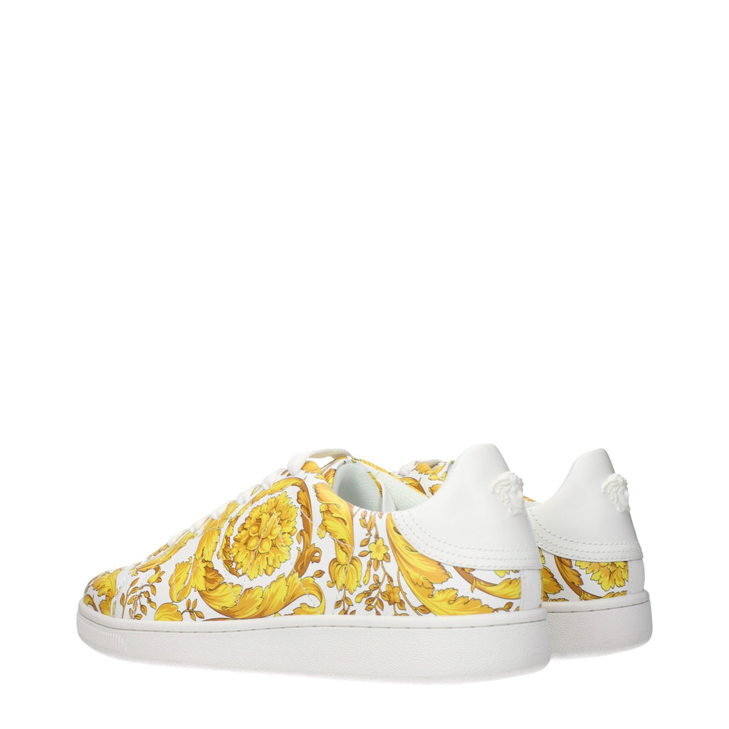 Versace White Leather Sneakers