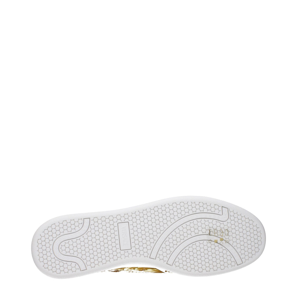 Versace White Leather Sneakers