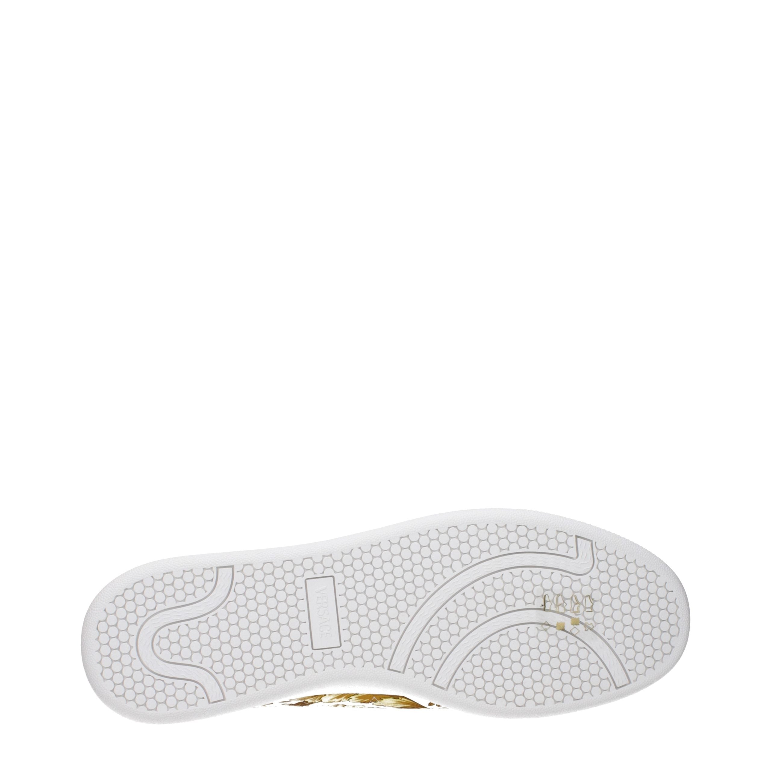 Versace White Leather Sneakers