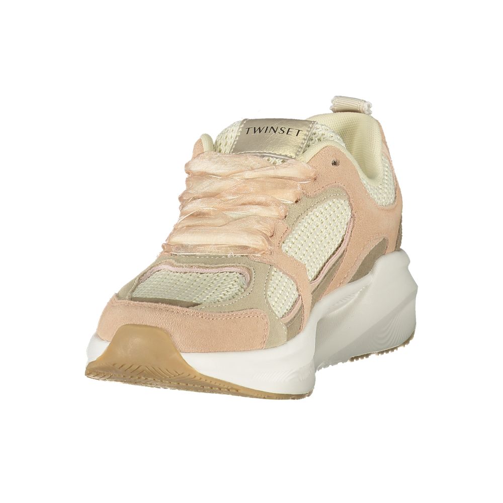 Twinset Pink Fabric Women's Sneaker