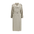 Max Mara Brown Linen Trench Coat