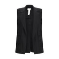 Max Mara Black Viscose Sleveless Jacket