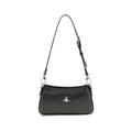 Vivienne Westwood Black Calf Leather Bos Taurus Shoulder Bag