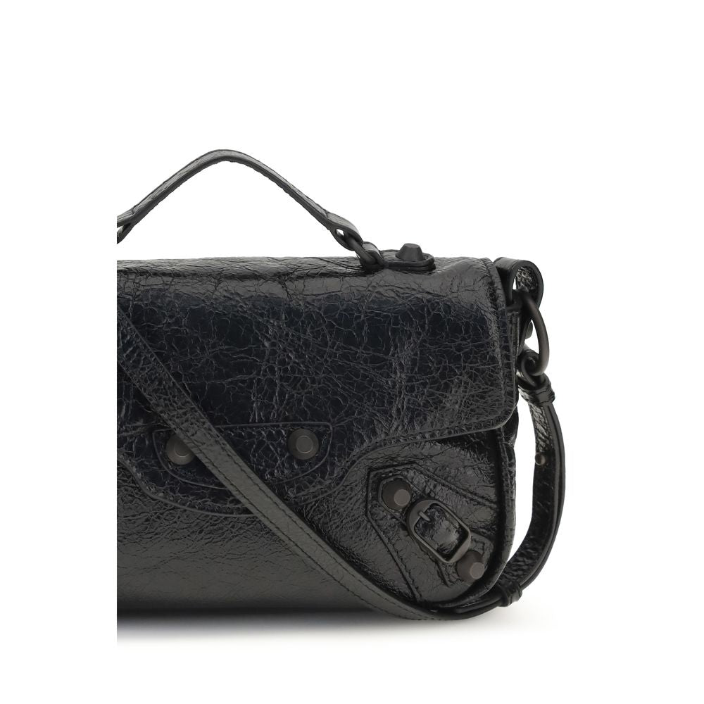 Balenciaga Black Lamb Ovis Aries Aries Shoulder Bag
