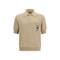 Balmain Beige Cotton Polo Shirt