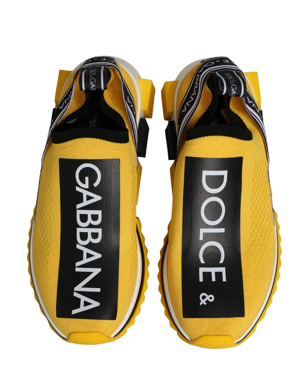 Dolce & Gabbana Yellow Sorrento SlipOn Low Top Sneakers Shoes