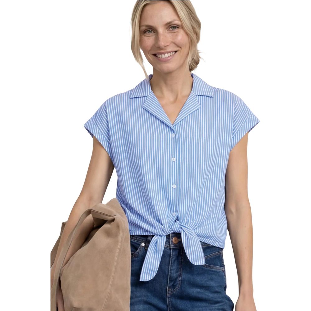 Street One Blue Cotton Shortsleeve Shirt