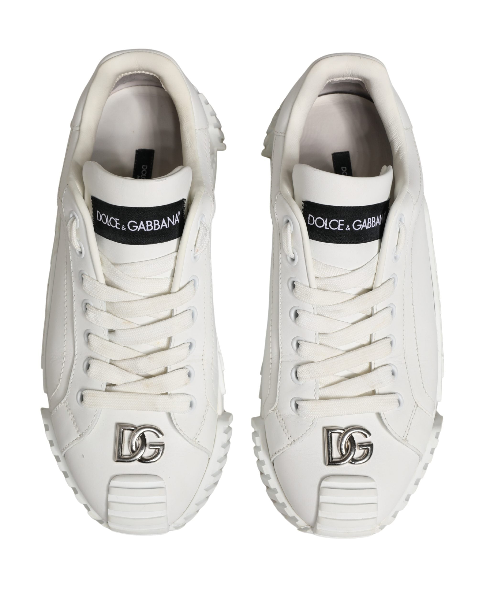Dolce & Gabbana White NS1 Lace Up Low Top Sneakers Shoes