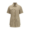 Balmain Beige Cotton Casual Dress