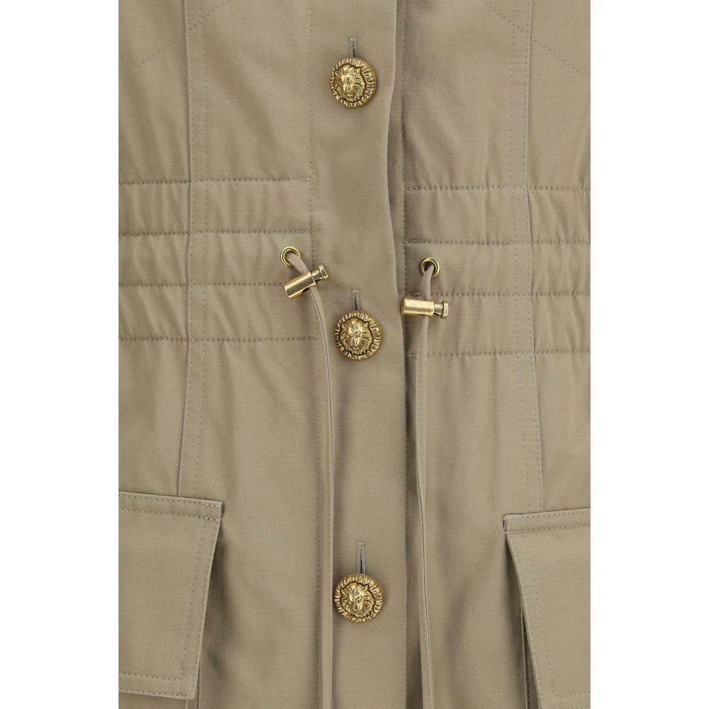 Balmain Beige Cotton Casual Dress