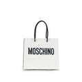 Moschino White Calf Leather Bos Taurus Handbag