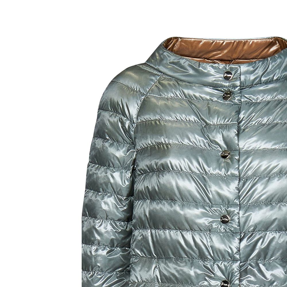 Herno Blue Polyamide Coat