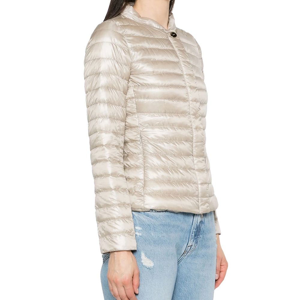 Herno Beige Polyamide Full-Length Jacket