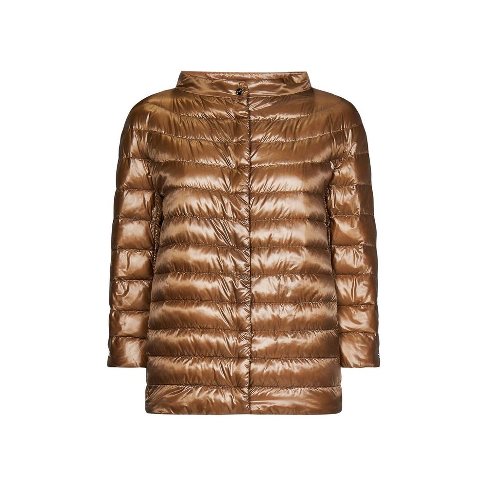 Herno Brown Polyamide Coat