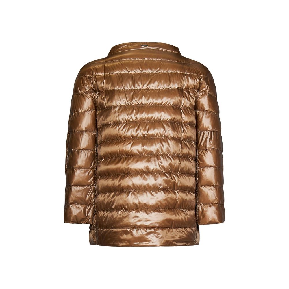 Herno Brown Polyamide Coat