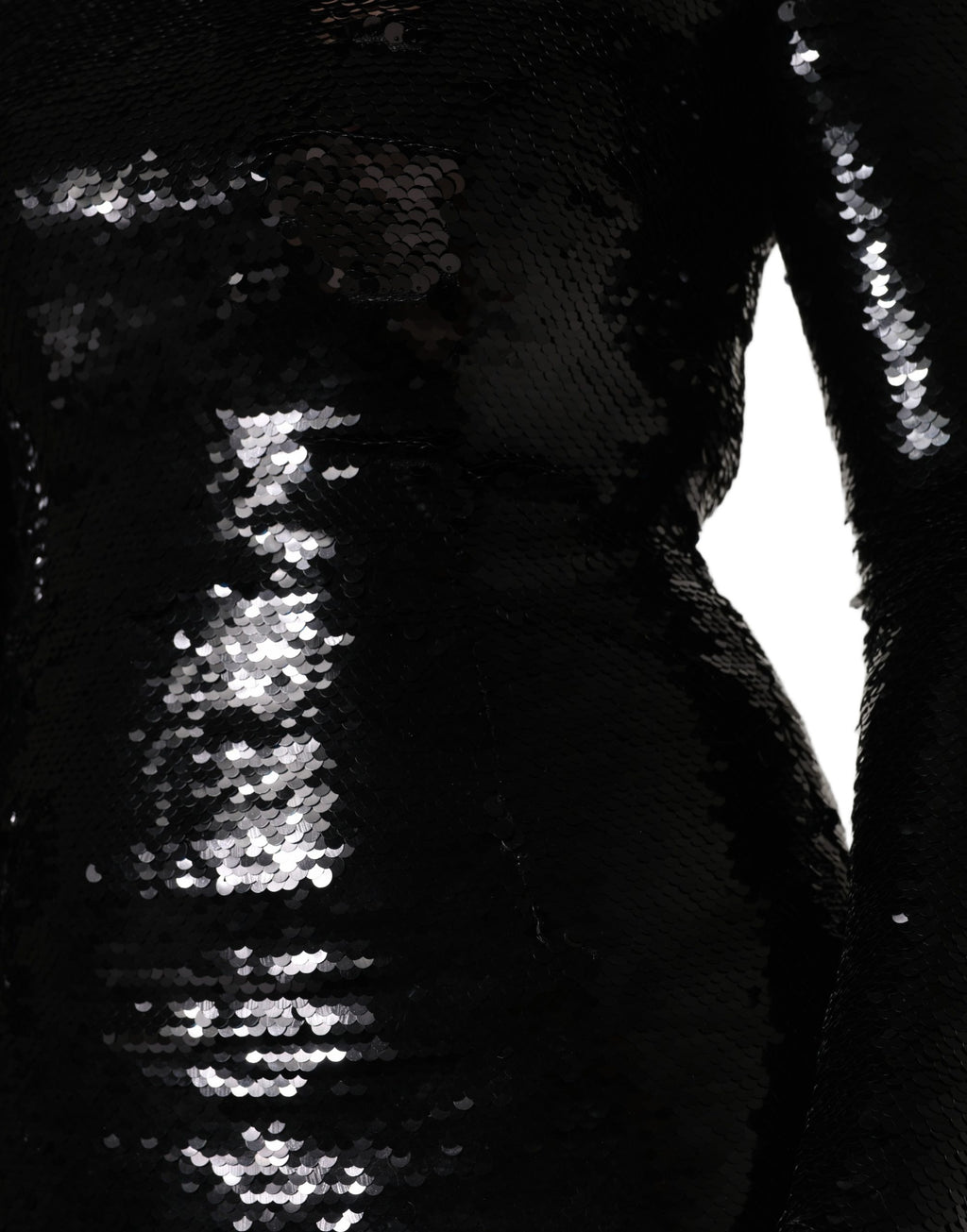 Dolce & Gabbana Black Bodycon Mermaid Sequinned Gown Dress