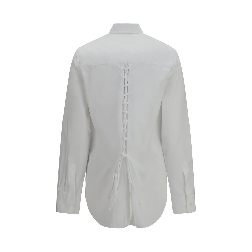 Ermanno Scervino White Cotton Dress Shirt