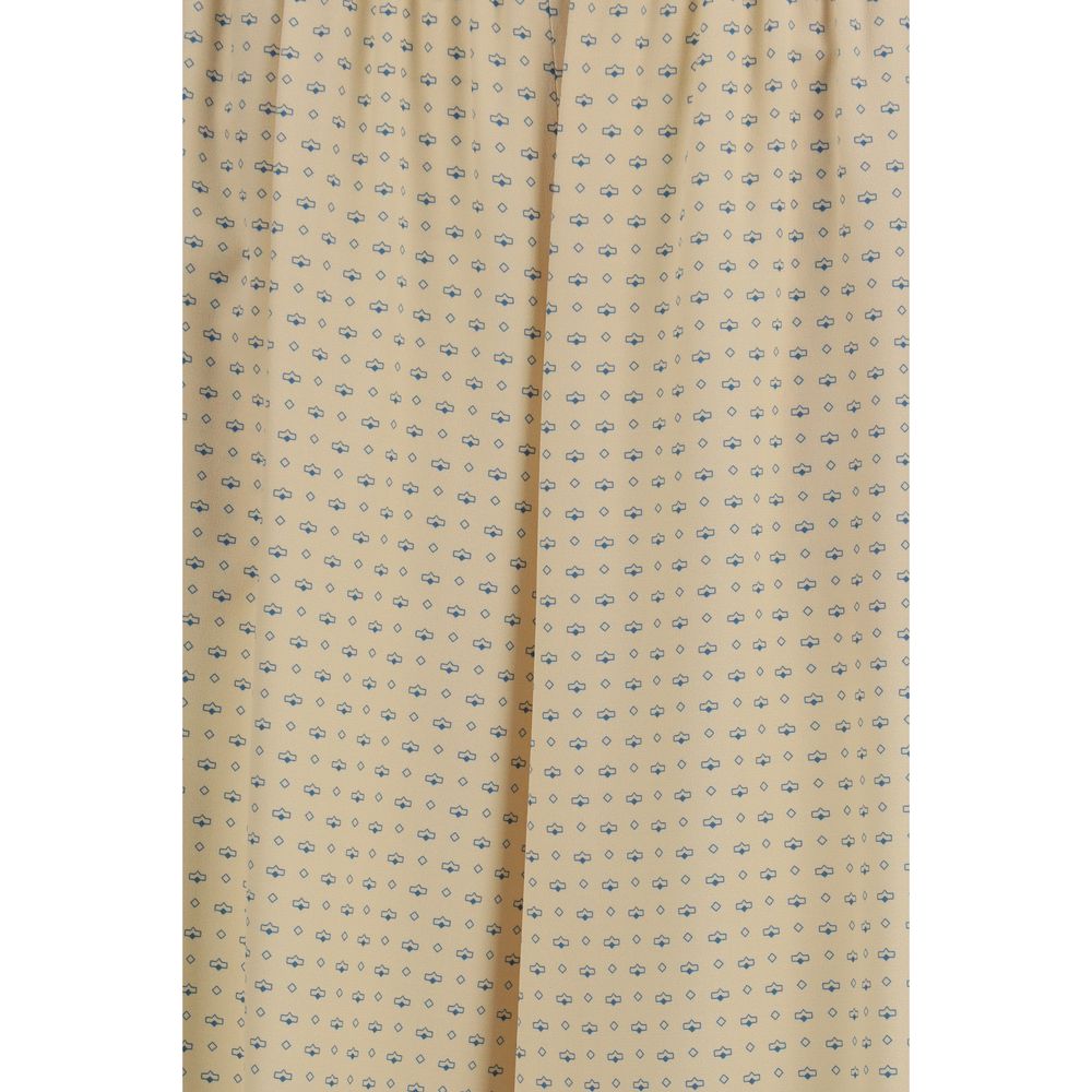 Ermanno Scervino Beige Silk Casual Pants