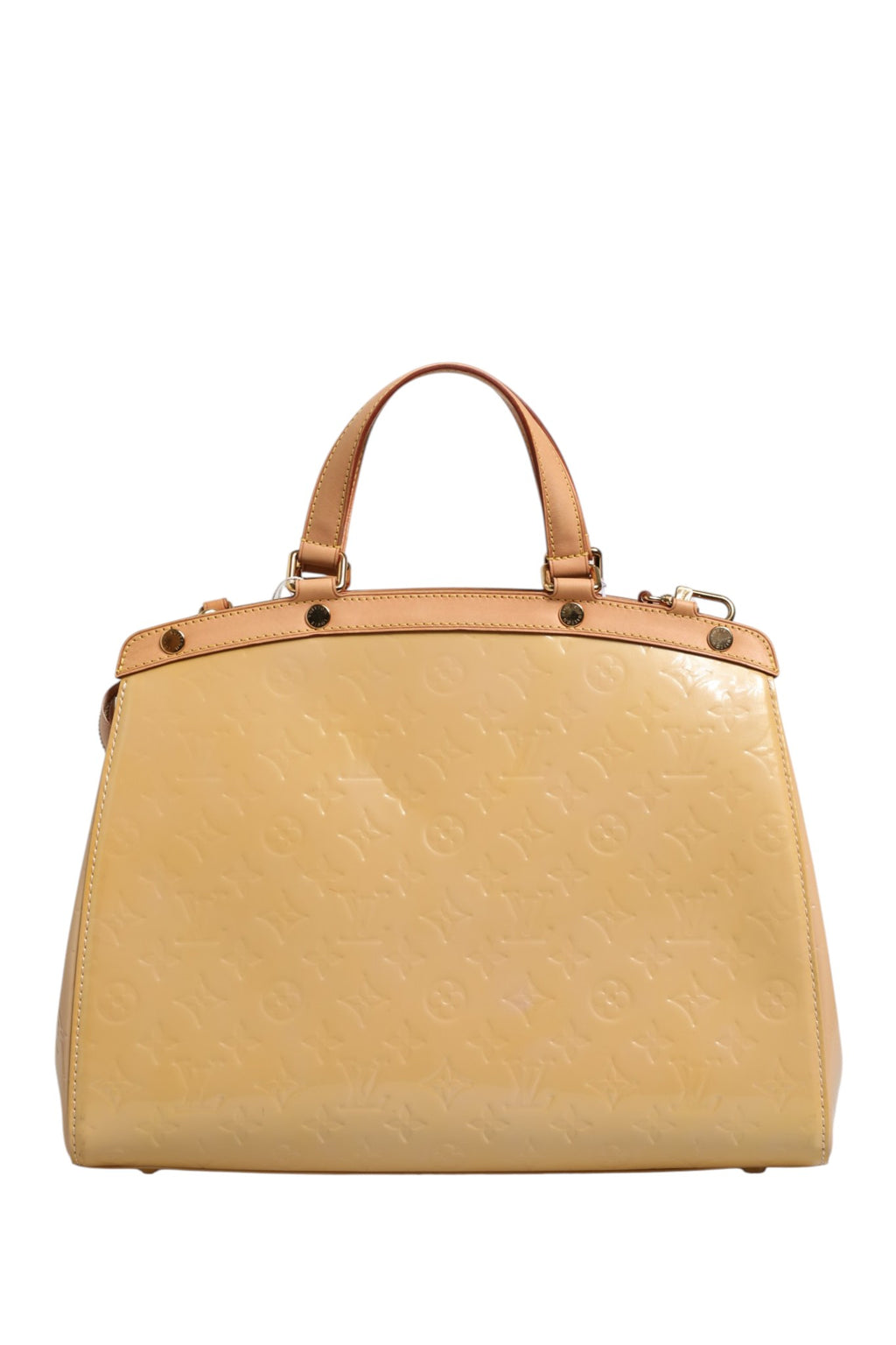 Louis Vuitton Monogram Vernis Brea MM Beige Poudre