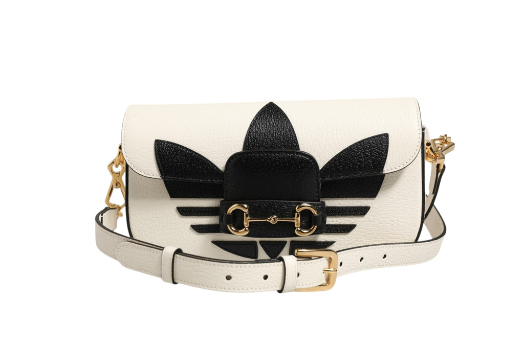 Gucci x Adidas Horsebit 1955 Shoulder Bag Black/White