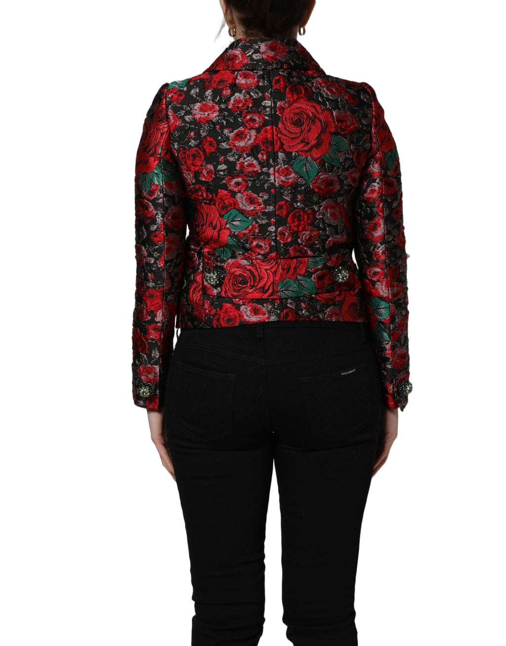 Dolce & Gabbana Multicolor Floral Brocade ButtonBlazer Jacket
