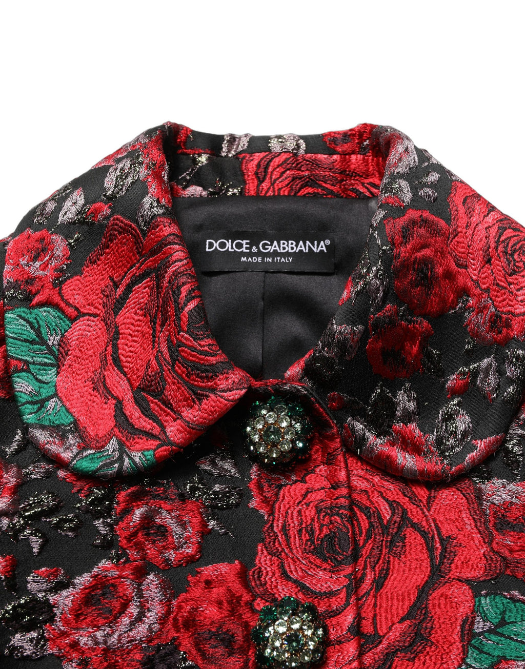 Dolce & Gabbana Multicolor Floral Brocade ButtonBlazer Jacket