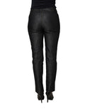 BENCIVENGA Black Cotton Mid Waist Skinny Denim Trouser Jeans
