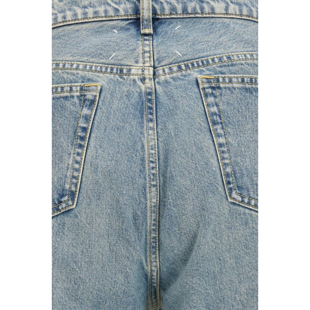 Maison Margiela Blue Cotton Straight-Leg Jeans