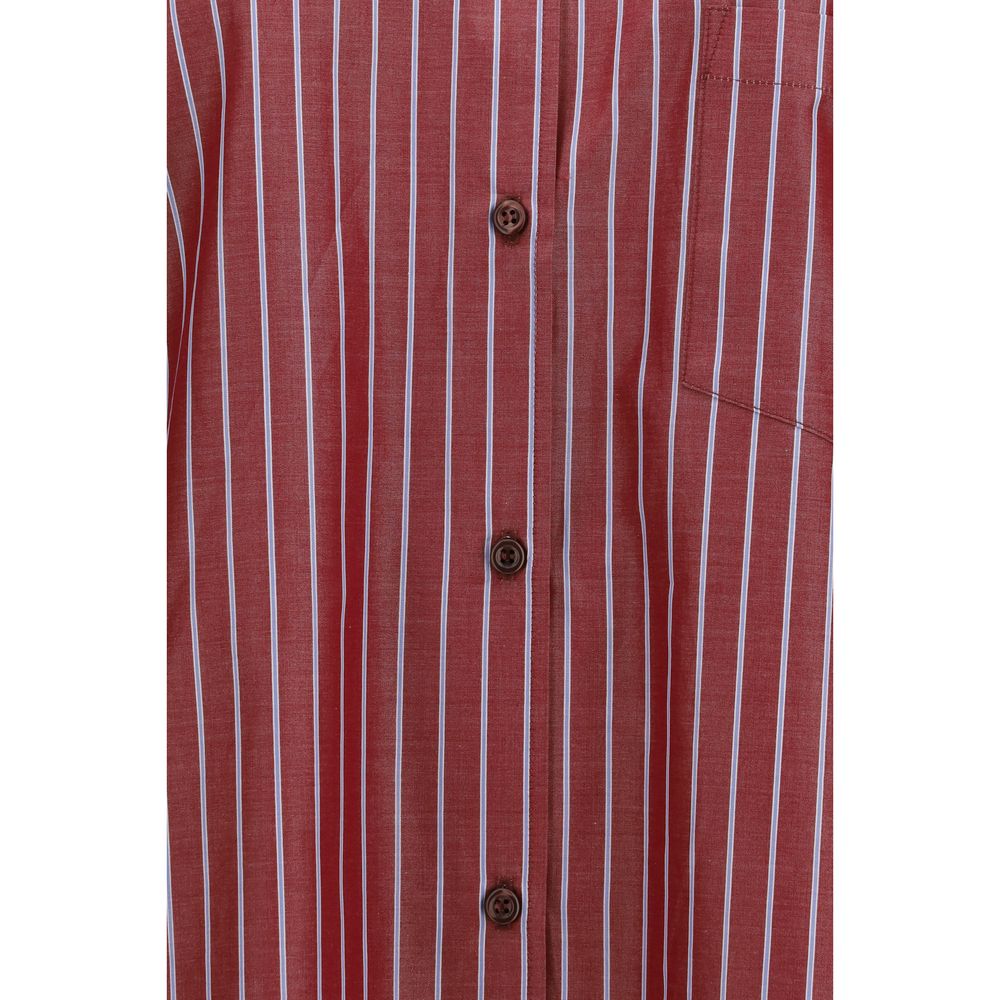The Andamane Bordeaux Polyester Pattern Shirt