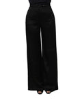 Alberta Ferretti Black HighWaist WideLeg Women Trouser Pants