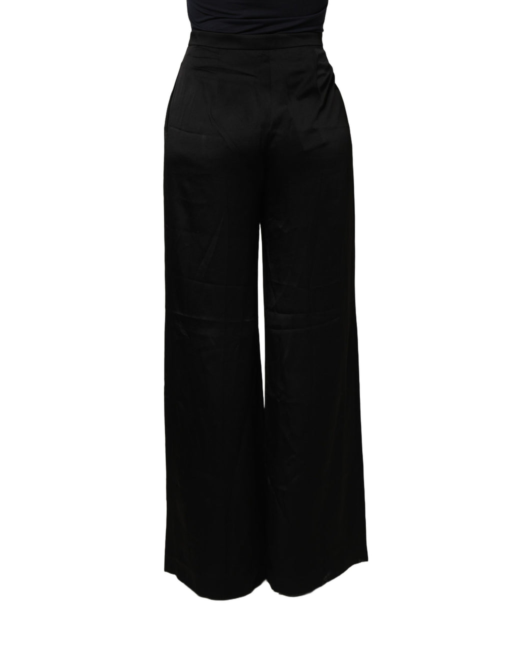 Alberta Ferretti Black HighWaist WideLeg Women Trouser Pants
