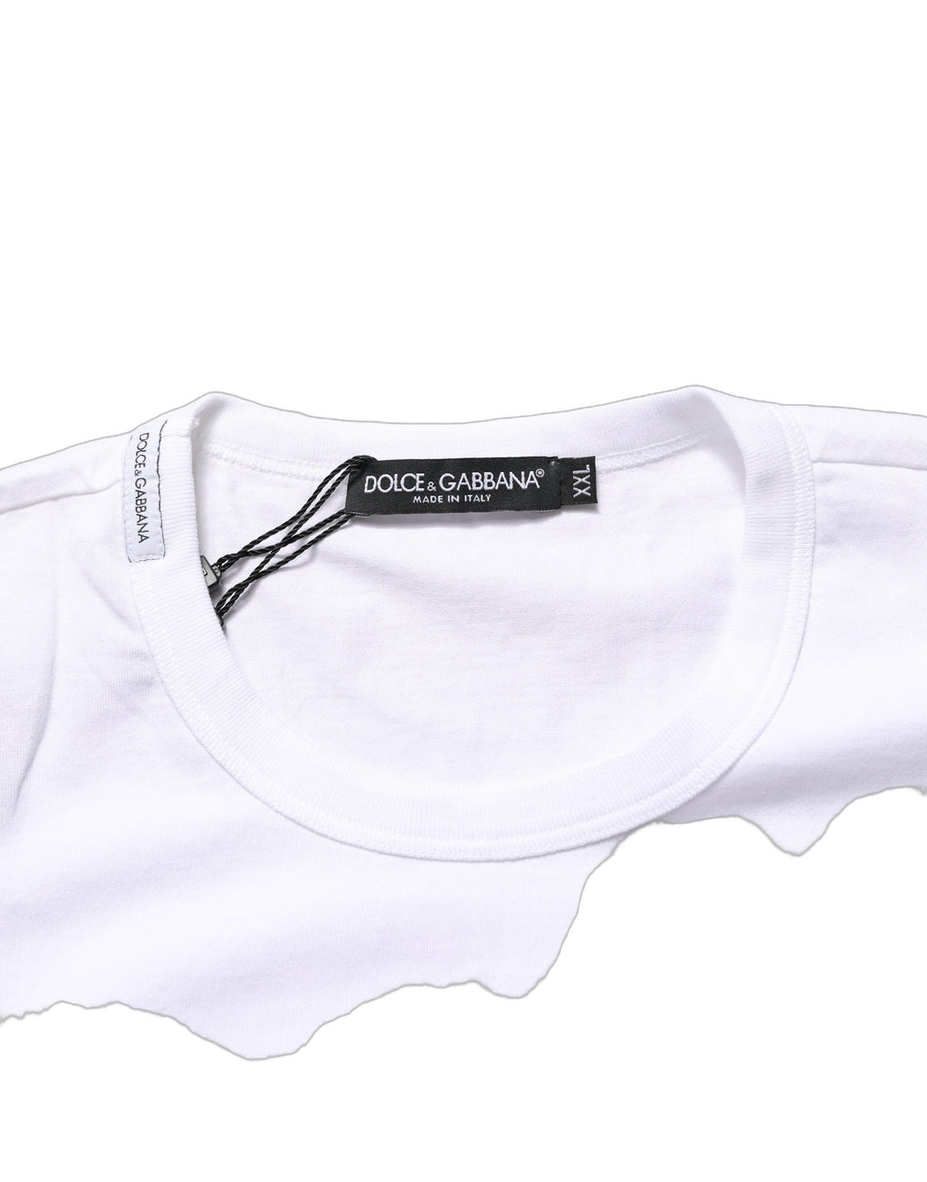 Dolce & Gabbana White D&G PRINCE I WAS THERE Crew Neck T-shirt