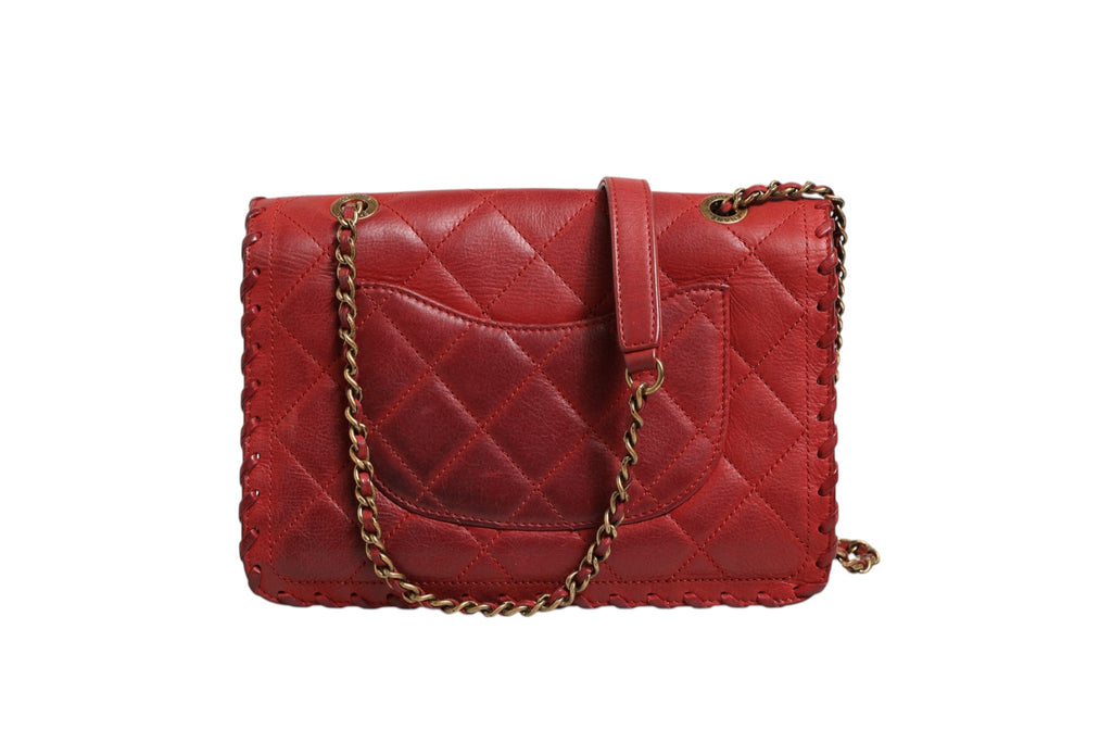 Chanel Mini Flap Bag Lambskin Braided Calfskin Gold Tone Metal