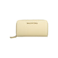 Mario Valentino Beige Polyurethane Women's Wallet with Coin Purse and Card Spaces