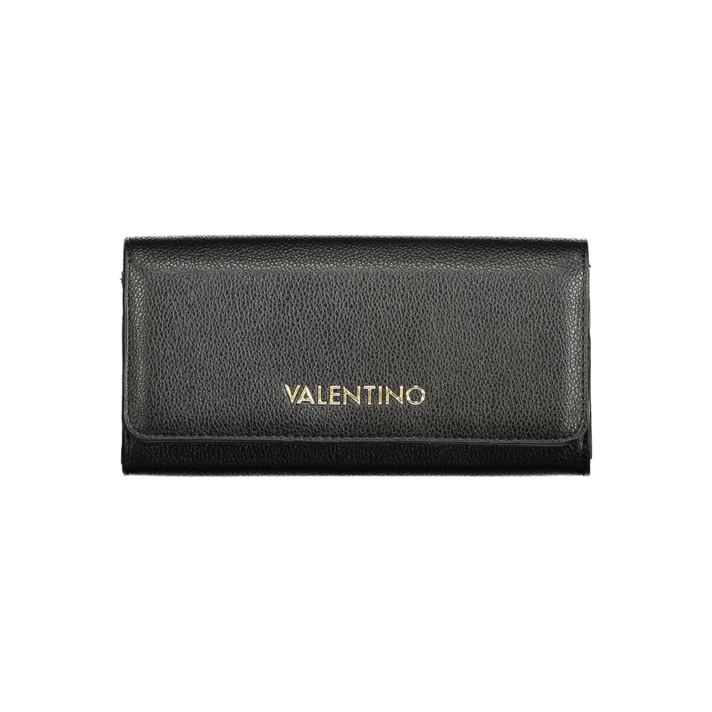 Mario Valentino Black Polyurethane Women's Wallet