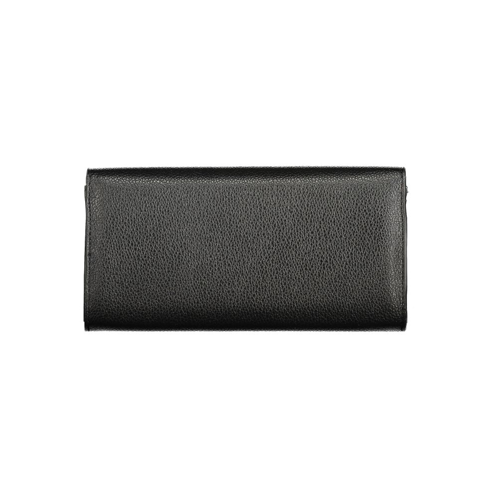 Mario Valentino Black Polyurethane Women's Wallet