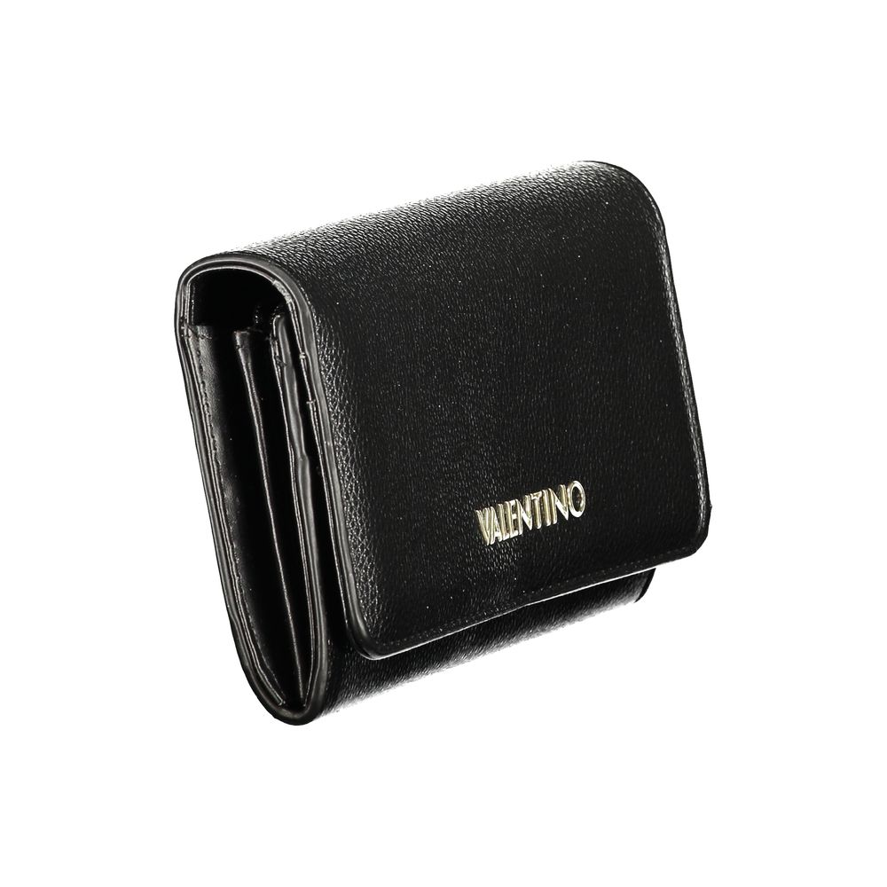 Mario Valentino Black Polyurethane Women's Wallet