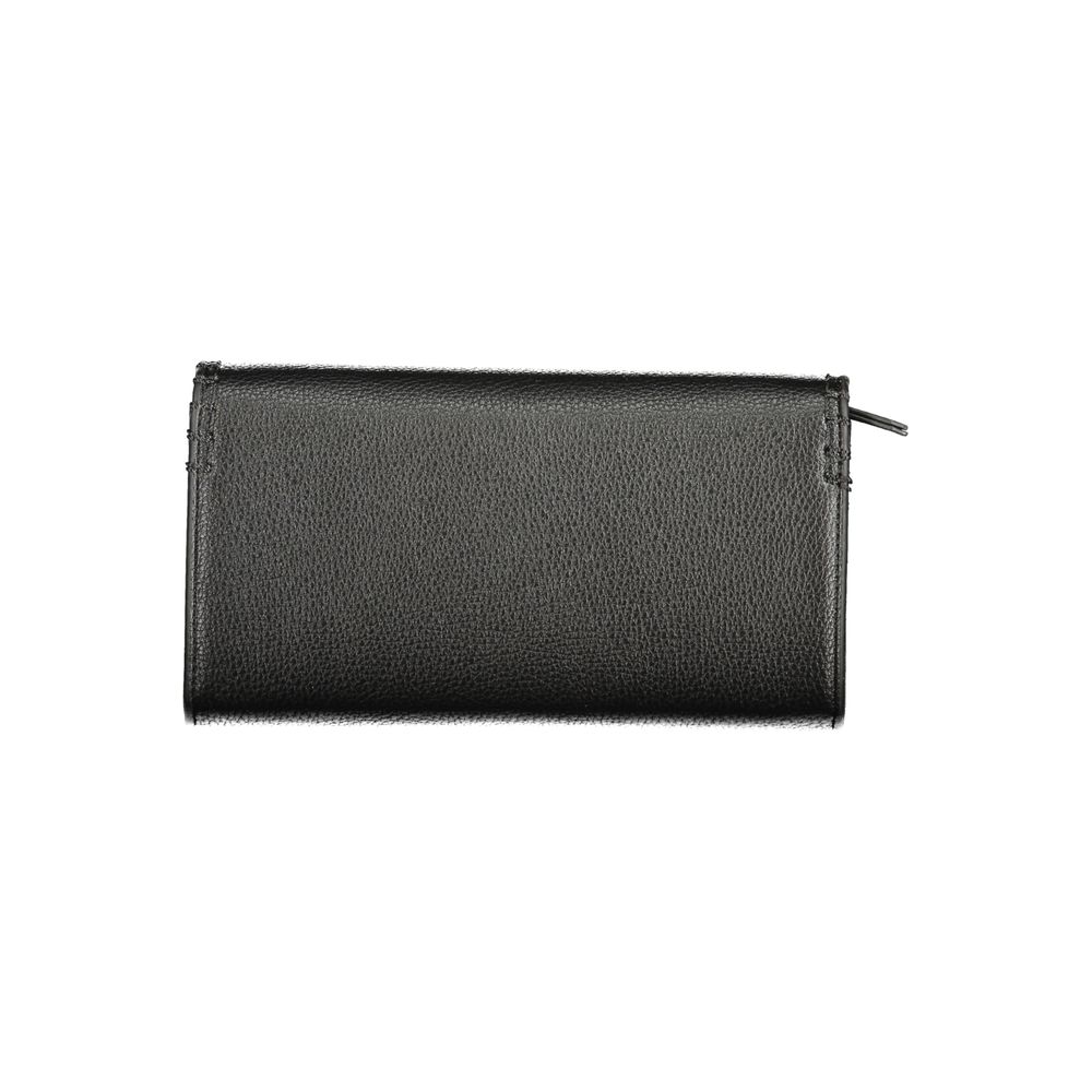Mario Valentino Black Polyurethane Women's Wallet