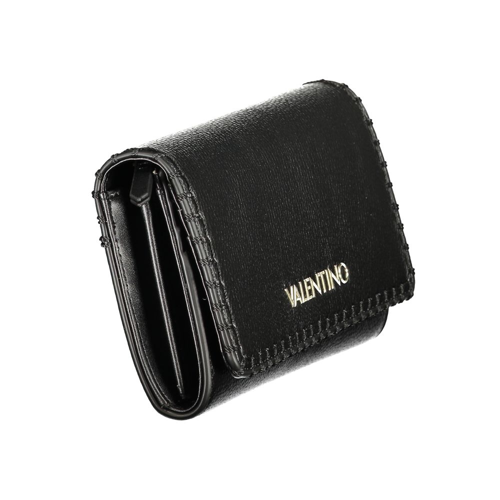 Mario Valentino Black Polyurethane Women's Wallet