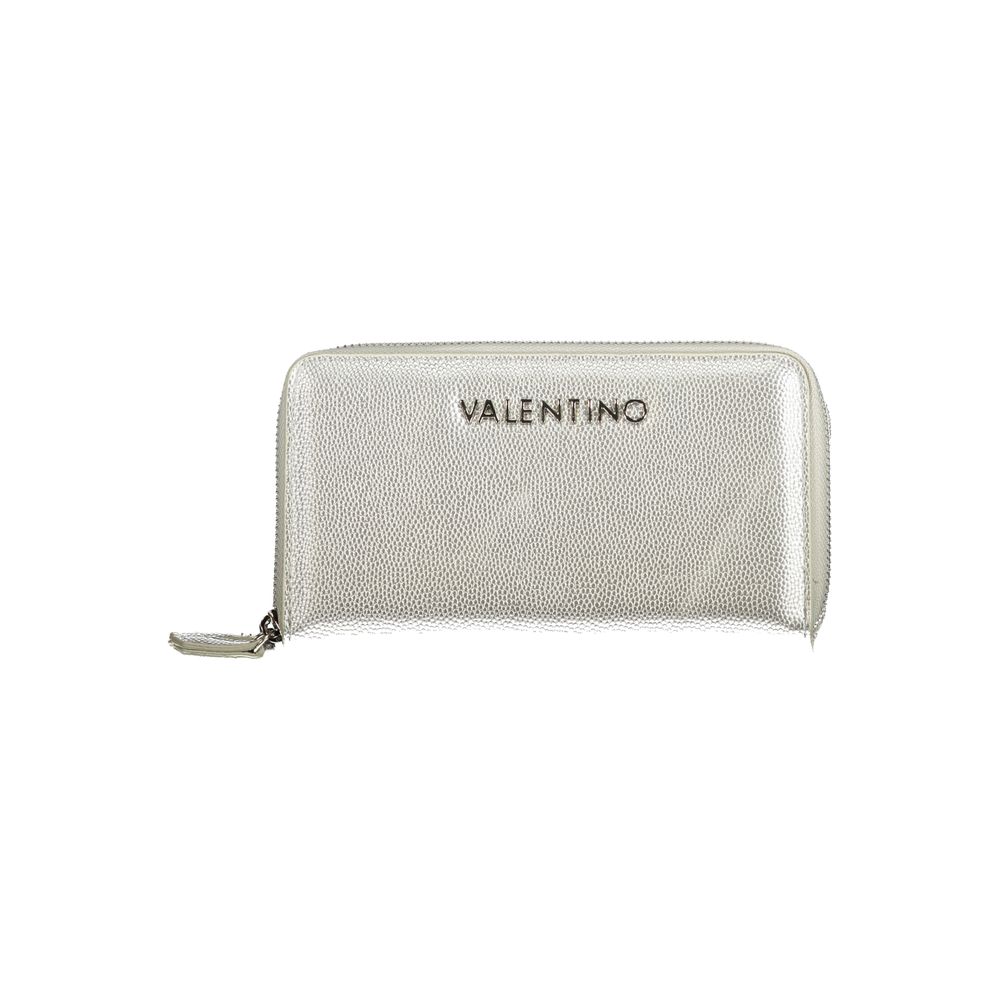 Mario Valentino Silver Polyurethane Womens Wallet