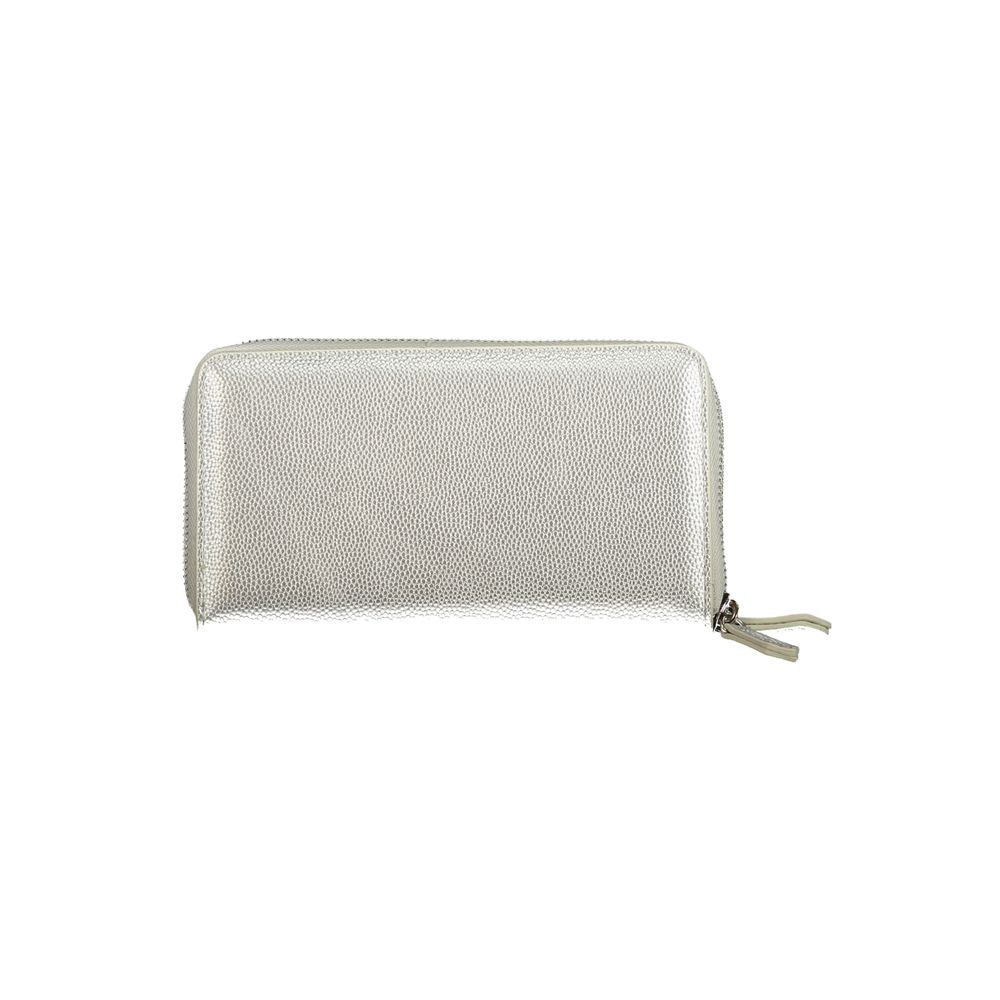 Mario Valentino Silver Polyurethane Womens Wallet