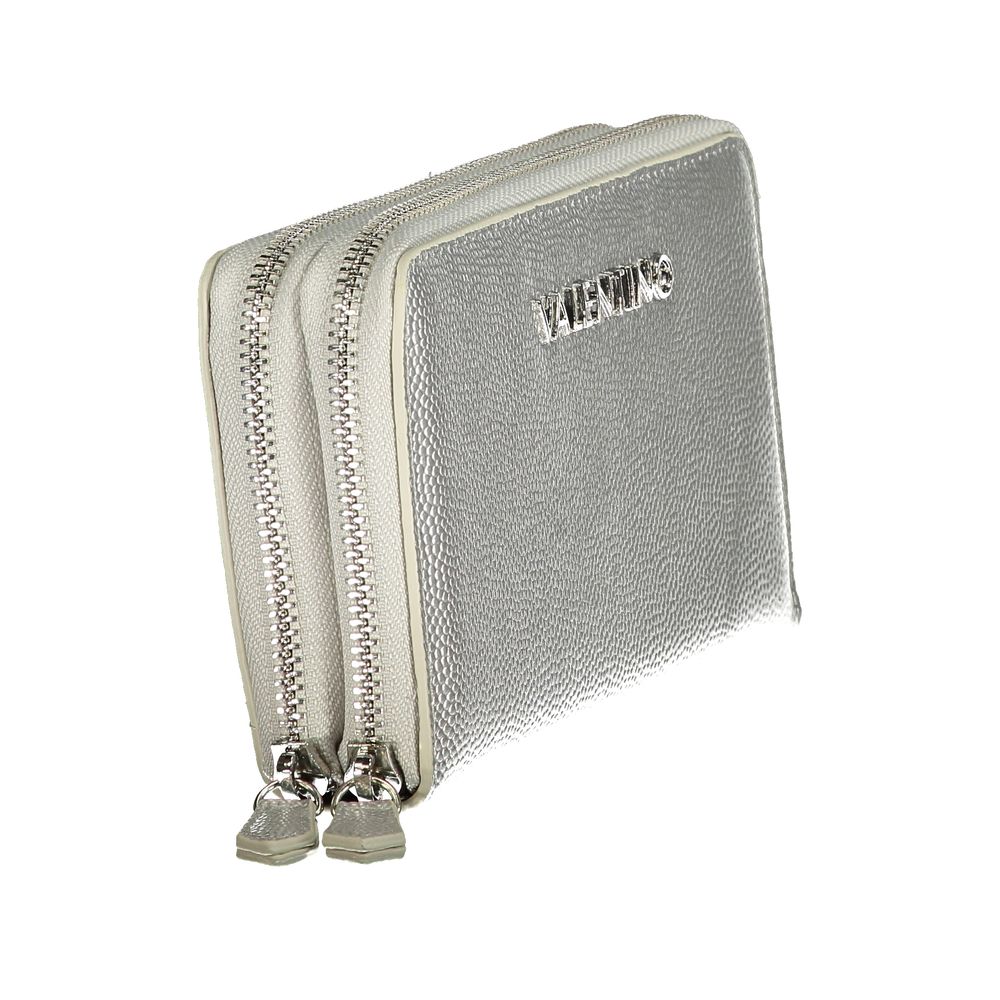 Mario Valentino Silver Polyurethane Womens Wallet