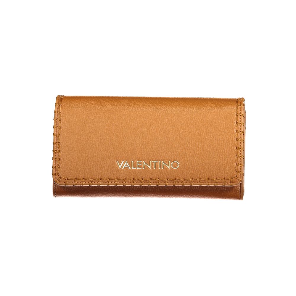Mario Valentino Brown Polyurethane Womens Wallet