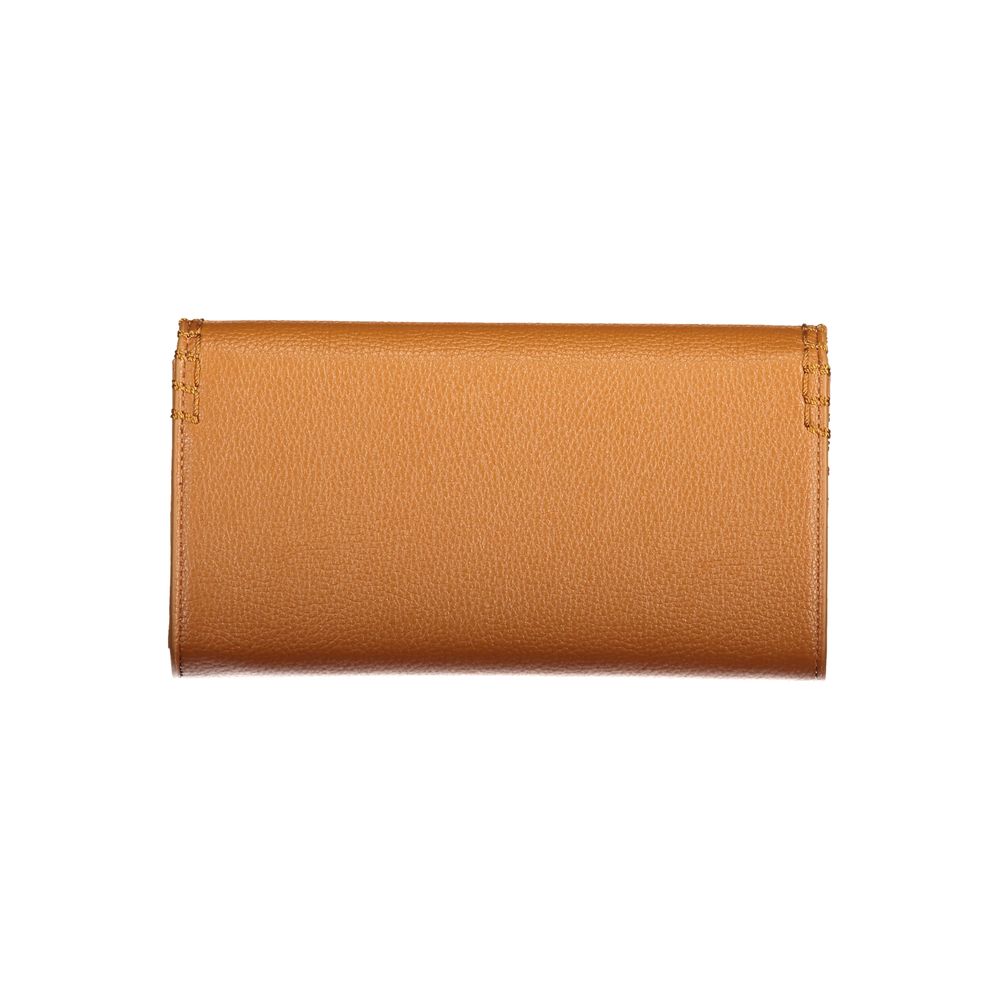 Mario Valentino Brown Polyurethane Womens Wallet