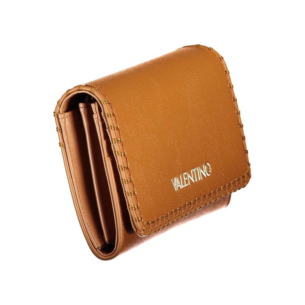 Mario Valentino Brown Polyurethane Womens Wallet